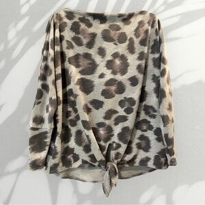 143 Story By Lineup Animal Print Top